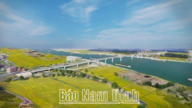 Khởi công xây dựng tuyến đường trục phát triển kinh tế biển Nam Định hình ảnh 1 Khoi cong xay dung tuyen duong truc phat trien kinh te bien Nam Dinh hinh anh 1