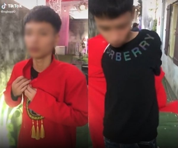 Rồi sau đó cởi áo dài đi về. (Ảnh cắt từ clip)