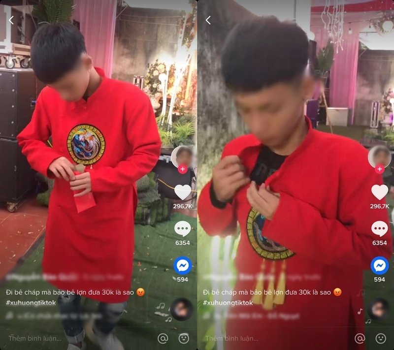 Clip trên TikTok thu hút sự chú ý của cư dân mạng. (Ảnh chụp màn hình)