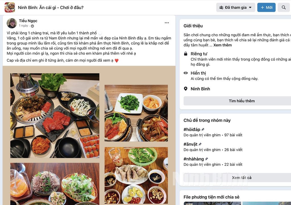 Quảng bá hình ảnh Ninh Bình qua mạng xã hội