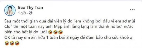 Đưa vợ đi bơi chồng cầm theo cả cuộn dây, phải buộc chắc mới cho xuống - Hình 4