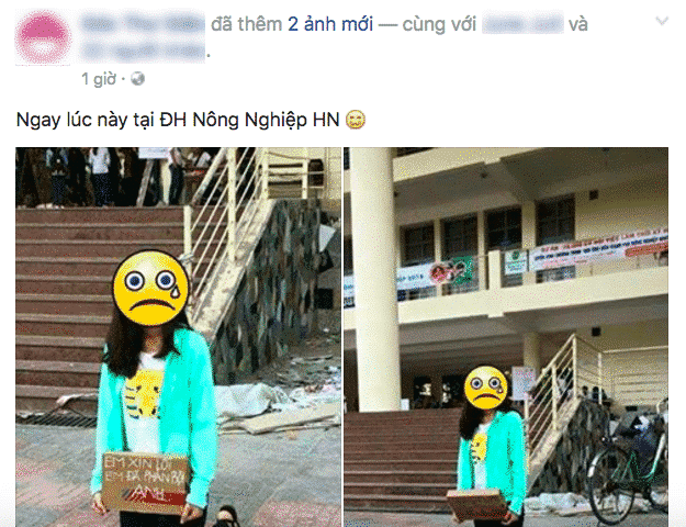 Nữ sinh quỳ gối giữa sân trường đại học xin người yêu tha thứ: "Em xin lỗi, em đã phản bội anh"