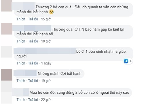Xót xa cảnh bố nghèo bón từng thìa cháo cho con bị bệnh giữa đường đêm