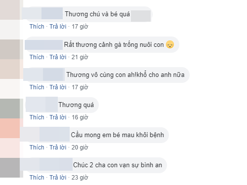  Cộng đồng mạng gửi lời động viên tới hai bố con. 