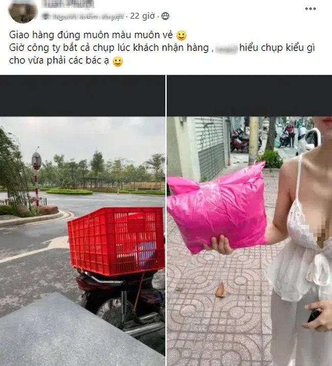 Nhiều cô gái phạm “tội lỗi hồn nhiên” khi mặc đồ ngủ, nội y nhận hàng shipper - 4
