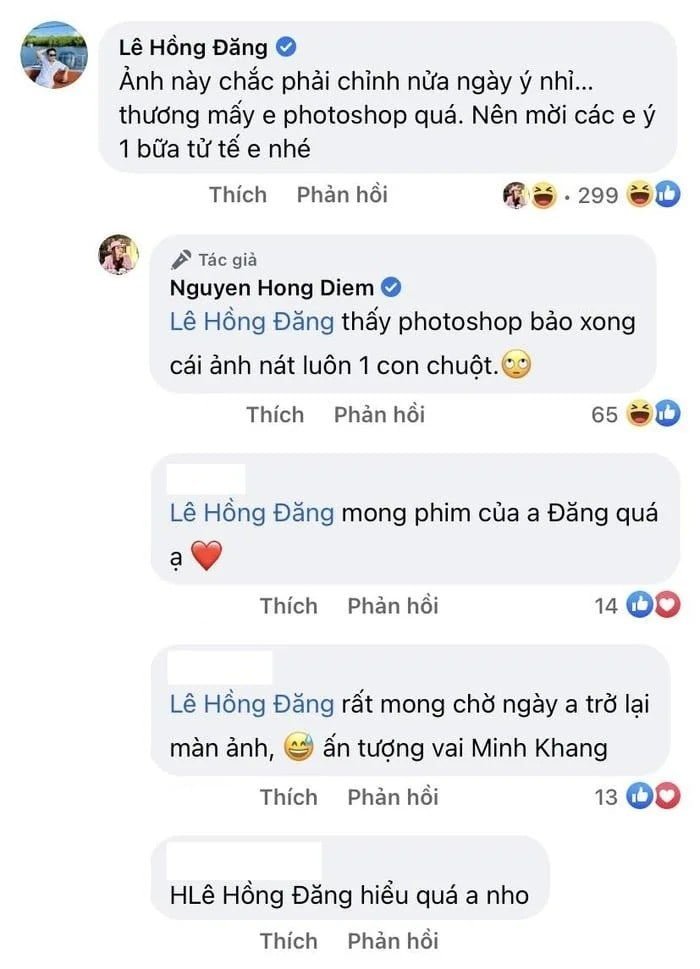 Phản ứng của Hồng Diễm khi bị Hồng Đăng bóc trần chuyện chỉnh ảnh sống ảo 2 Phản ứng của Hồng Diễm khi bị Hồng Đăng bóc trần chuyện chỉnh ảnh sống ảo 2