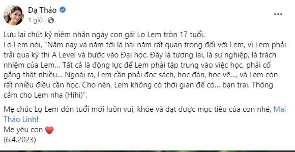 Vợ MC Quyền Linh tung ảnh con gái đầu xinh như thiên thần, làm lộ chuyện tình cảm của ái nữ 1 Vợ MC Quyền Linh tung ảnh con gái đầu xinh như thiên thần, làm lộ chuyện tình cảm của ái nữ 1