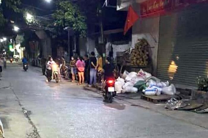 Khu vực hiện trường xảy ra vụ án mạng.