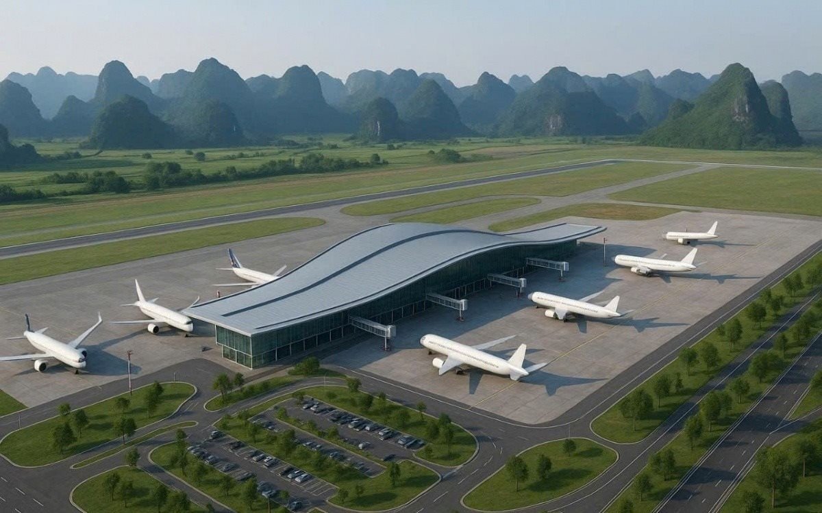 Đề nghị nghiên cứu đề xuất xây sân bay quốc tế ở Ninh Bình. Ảnh minh họa: AI. dautukinhtechungkhoanvn-stores-5.jpg
